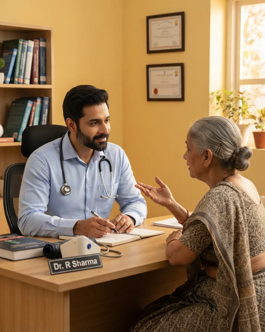 Doctor with a patient